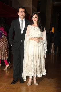 Dia Mirza grace Ritesh Deshmukh & Genelia Dsouza wedding reception in Mumbai