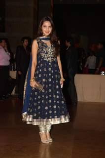 Shazahn Padamsee grace Ritesh Deshmukh & Genelia Dsouza wedding reception in Mumbai