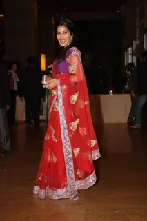Sophie Chowdhary grace Ritesh Deshmukh & Genelia Dsouza wedding reception in Mumbai