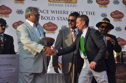 Vijay Mallya at Mcdowell Signature Derby day 1 in RWITC