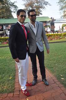 Abhay Deol and Siddharth Mallya at Mcdowell Signature Derby day 1 in RWITC on 5th Feb 2012