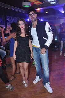 Riya Sen and actor Arya Babbar shot for a song of their upcoming movie Zindagi 50-50 at Andheri. .