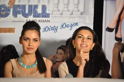 Shazahn Padamsee & Jacqueline at First look launch of 'Housefull 2'