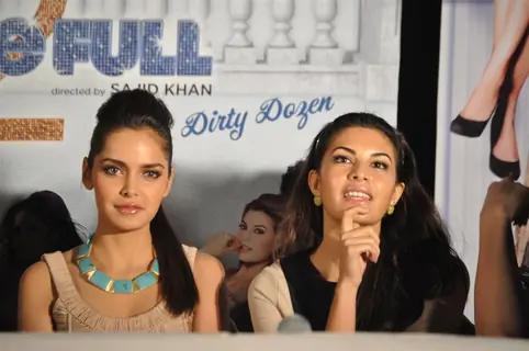 Shazahn Padamsee & Jacqueline at First look launch of 'Housefull 2'