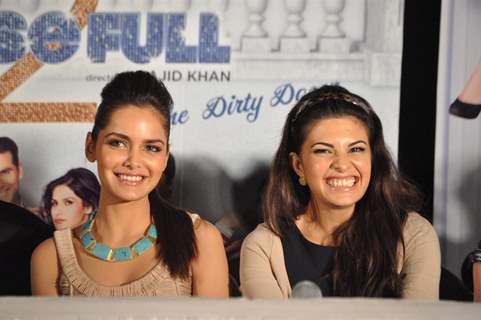 Shazahn Padamsee & Jacqueline at First look launch of 'Housefull 2'