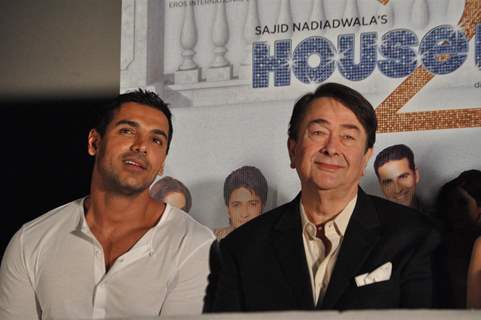 Randhir Kapoor & John Abraham at First look launch of 'Housefull 2'