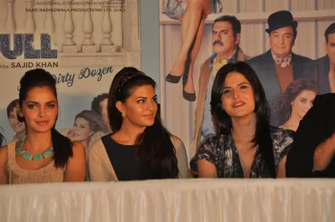 Shazahn Padamsee, Zarine Khan & Jacqueline at First look launch of 'Housefull 2'
