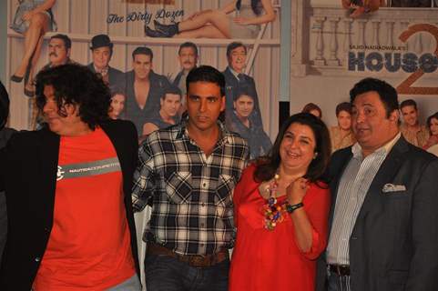 Sajid, Farah, Akshay, & Randhir at First look launch of 'Housefull 2'