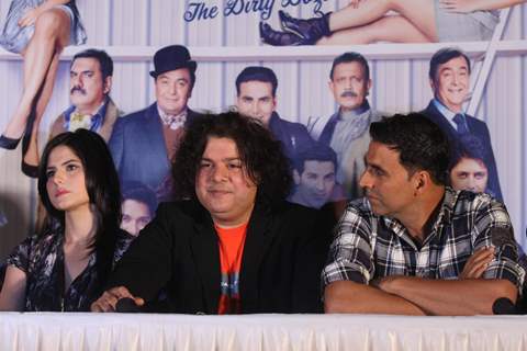Sajid, Akshay & Zarine Khan at First look launch of 'Housefull 2'