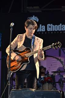 Bollywood actors Ali Zafar & Aditi Rao Hydari promote London Paris New York by performing at the Kala Ghoda Festival