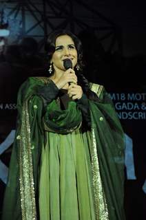 Vidya Balan at the music launch of her upcoming film &quot;Kahaani&quot; at Kalaghoda music festival. .