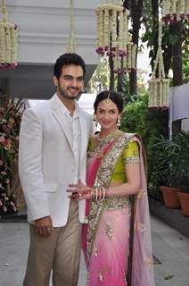 Bollywood actress Esha Deol got engaged to her boyfriend Bharat Takhtani at her residence in Mumbai on Sunday, February 12, 2012. .