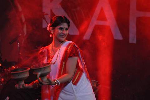 Bollywood actress Vidya Balan during the music launch of upcoming hindi film “Kahaniya” directed and co-produced by Sujoy Ghosh at Kala Ghoda Arts Festival