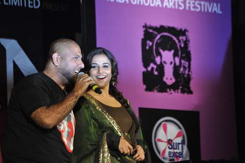 Bollywood actress Vidya Balan during the music launch of upcoming hindi film “Kahaniya” directed and co-produced by Sujoy Ghosh at Kala Ghoda Arts Festival