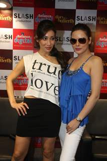 Bollywood actress Udita Goswami & Sofia Hayat visit Reliance Digital Store in Mumbai to promote their film Diary of a Butterfly