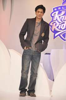 The Baadshah of Bollywood Shahrukh Khan launched the new look and the new logo of Indian Premier League team Kolkata Knight Riders.  .