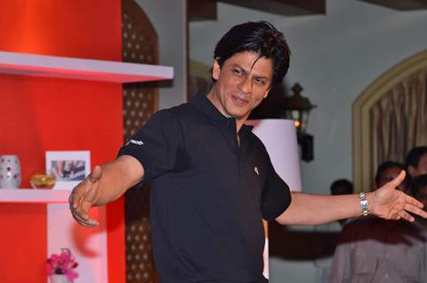 Shahrukh Khan at Don 2 Microsoft promotions at Taj Lands End. .