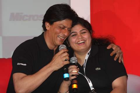 Shahrukh Khan at Don 2 Microsoft promotions at Taj Lands End