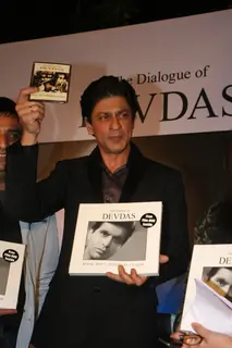 Shah Rukh Khan at Launch of Devdas dialogue book at Mehboob Studios in Bandra, Mumbai