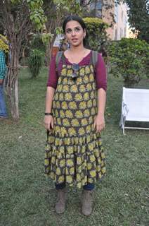 Vidya Baln on the sets of Uttran. .