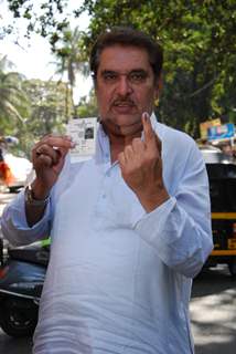 Celebs at voting for BMC elections in Mumbai