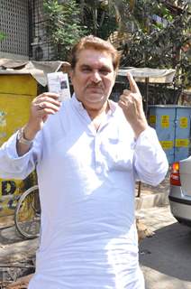 Celebs at voting for BMC elections in Mumbai