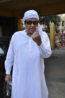 Celebs at voting for BMC elections in Mumbai