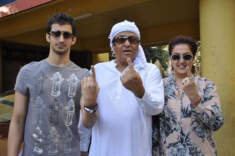 Celebs at voting for BMC elections in Mumbai