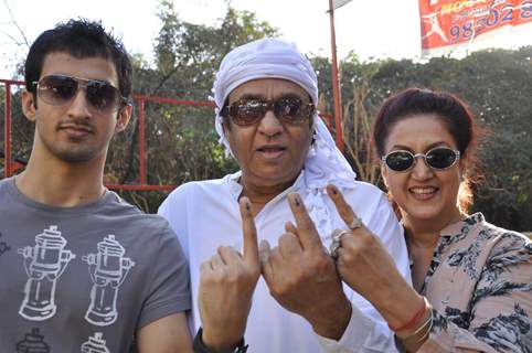 Celebs at voting for BMC elections in Mumbai