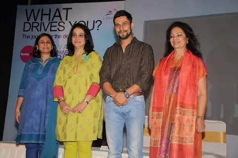 Randeep Hooda at Lavasa Women's drive event at IES. .