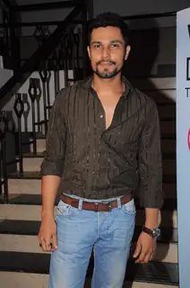 Randeep Hooda at Lavasa Women's drive event at IES. .