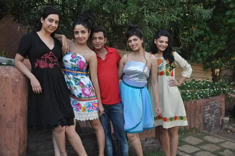 Sakshi Pradhan in an exclusive photo shoot in the new collection range of designer Umair Zafar at Madh Island