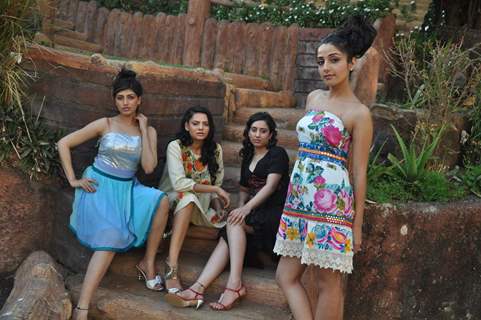 Sakshi Pradhan in an exclusive photo shoot in the new collection range of designer Umair Zafar at Madh Island