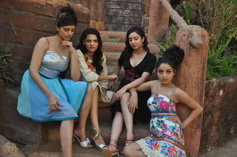 Sakshi Pradhan in an exclusive photo shoot in the new collection range of designer Umair Zafar at Madh Island
