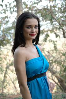 Amy Jackson on the sets of UTV Bindass Road Diaries at Filmcity.