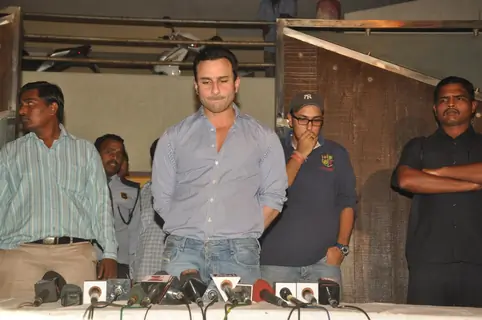 Saif Ali Khan holds a press conference on the issue of his arrest