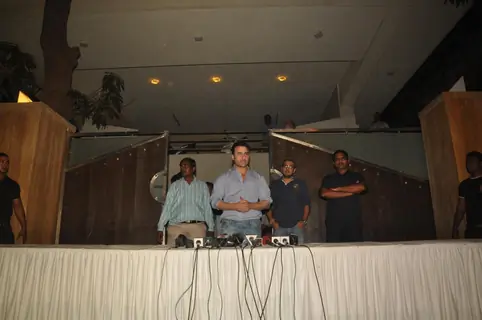 Saif Ali Khan holds a press conference on the issue of his arrest & subsequent bail in the Iqbal Sharma assault case at his house in Bandra