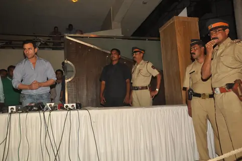 Saif Ali Khan holds a press conference on the issue of his arrest & subsequent bail in the Iqbal Sharma assault case at his house in Bandra, Mumbai