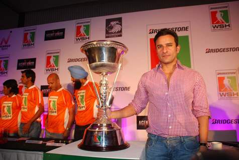 Saif Ali Khan at WSH Hockey press meet at Trident. (Photo :IANS).