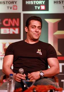 Salman Khan at the launch of HISTORY TV 18’s three initiatives in Mumbai