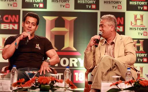 Salman Khan at the launch of HISTORY TV 18’s three initiatives in Mumbai