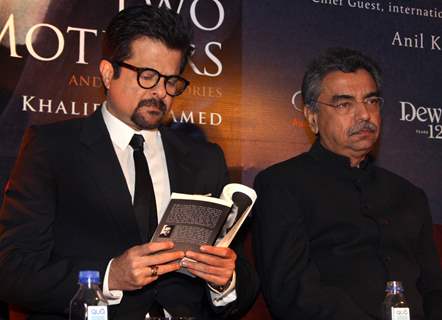 Bollywood actor Anil Kapoor at the launch of book &quot;Two Mothers and Stories'' by Khalid Mohamed, in New Delhi on Monday. .