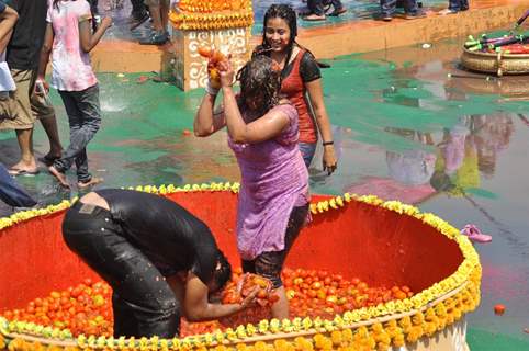 Colors Channel TV serials Artist celebrate Holi