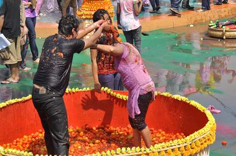 Colors Channel TV serials Artist celebrate Holi