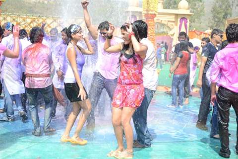 Colors Channel TV serials Artist celebrate Holi