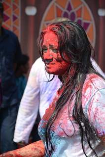 Colors Channel TV serials Artist celebrate Holi