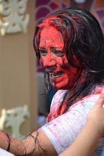 Colors Channel TV serials Artist celebrate Holi