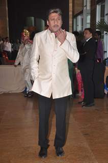 Jackie Shroff at Deshmukhs brother Dheeraj's wedding to Honey Bhagnani at Hotel Grand Hyatt. .