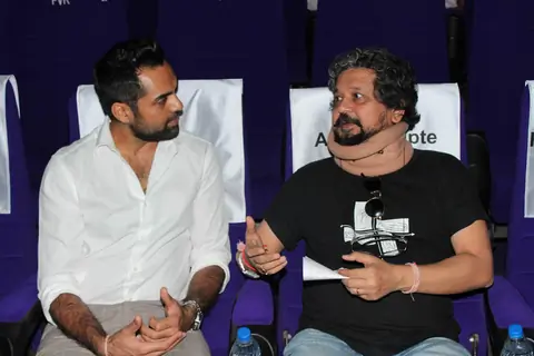 Abhay Deol & Amol Gupte at PVR Nest screening. .