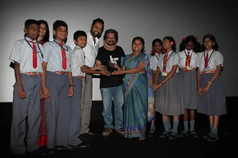 Abhay Deol & Amol Gupte at PVR Nest screening. .